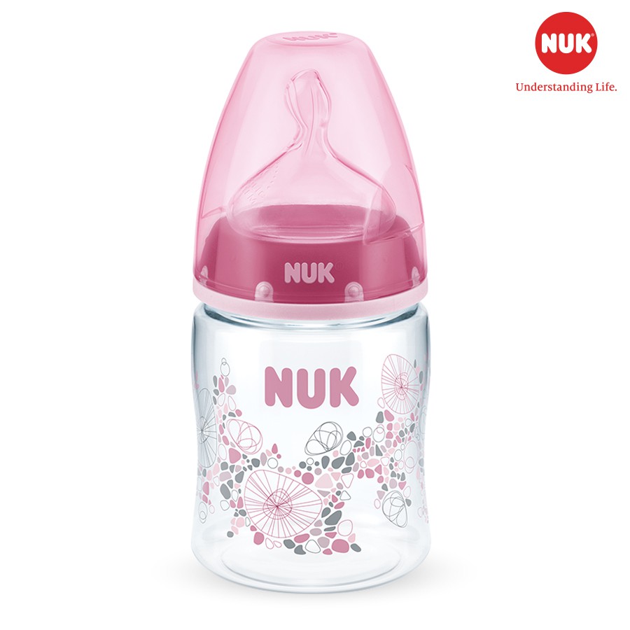 [CHÍNH HÃNG]Bình sữa NUK PA 150ml núm ti Silicone S1 - M