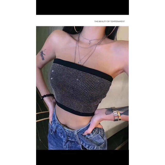 ÁO QUÂY NGỰC ĐÍNH ĐÁ SIÊU HÓT