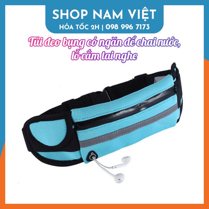 Túi đeo hông, đeo bụng tập gym, chạy bộ có ngăn để chai nước