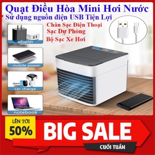 💥XẢ KHO 3 ngày💥 Quạt Điều Hòa Mini - Máy Điều Hòa Phun Sương Tạo Độ Ẩm - Siêu Mát