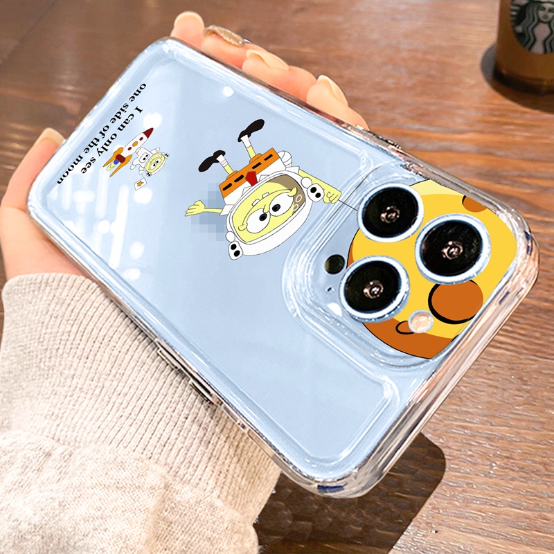Ốp lưng iphone Ốp điện thoại SUNTAIHO TPU mềm trong họa tiết phi hành gia thích hợp cho iPhone 11 ProMax 13 12 Pro XSMax XR XS 8 7Plus