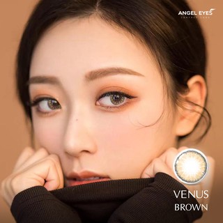 Kính áp tròng venus - brown / gray - silicone - dia 14.2