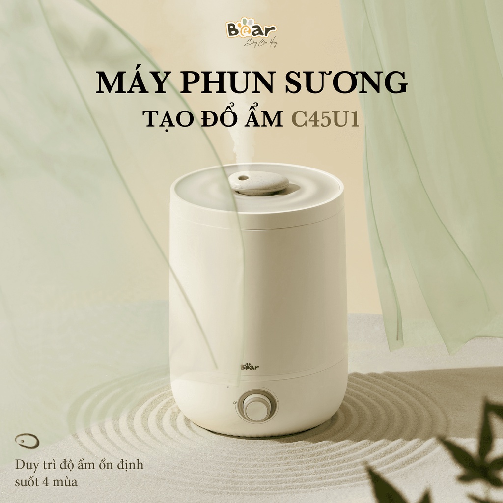 Máy Phun Sương Tạo Ẩm Bear JSQ-C45U1, Hàng chính hãng