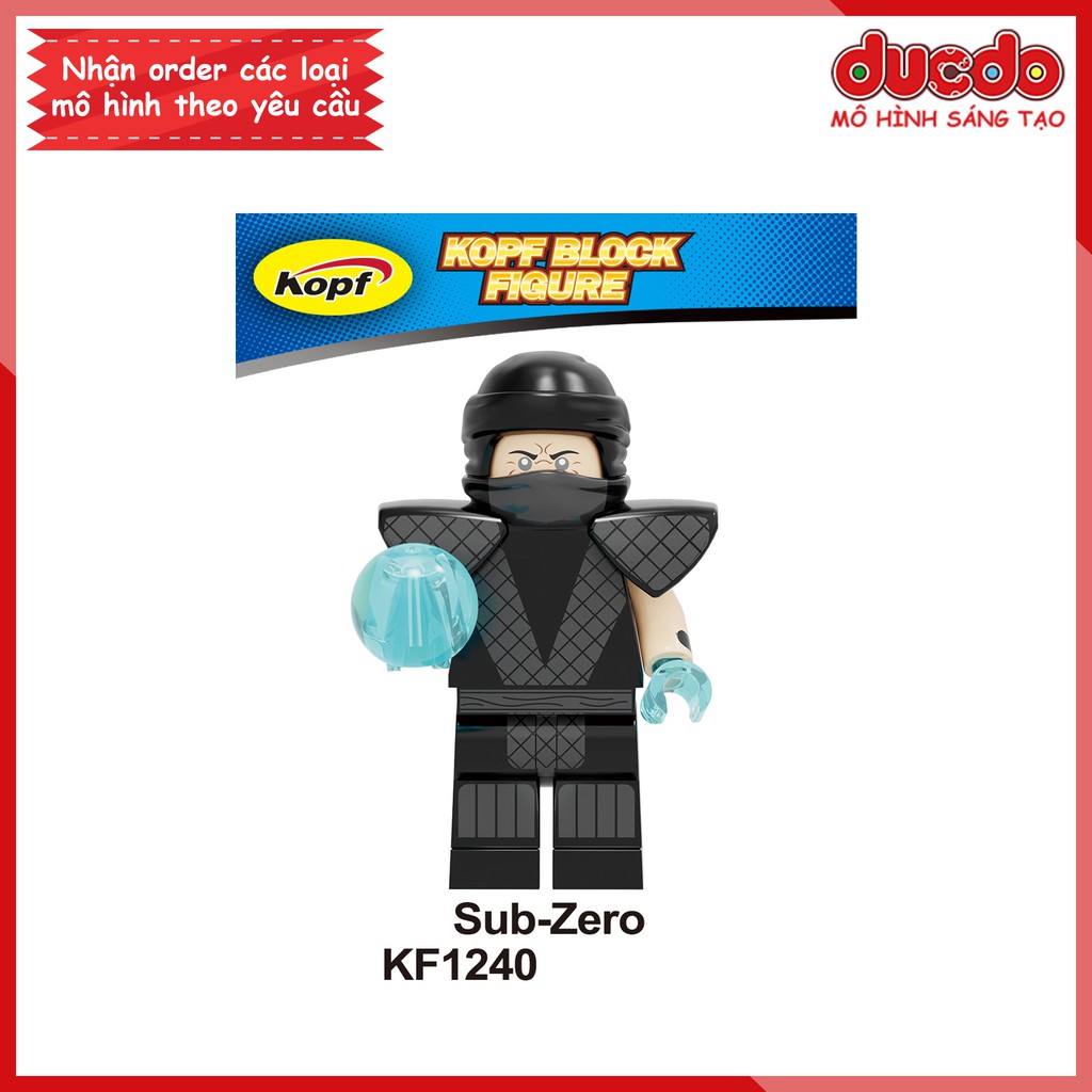 Minifigures các nhân vật Rồng đen Mortal Kombat - Đồ chơi Lắp ghép Xếp hình Mô hình Mini Kopf KF6102