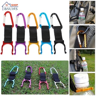 Móc khóa chữ D treo bình nước nhiều màu chất lượng cao đa năng cho hoạt động ngoài trời cắm trại leo núi
