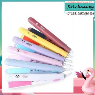 Máy uốn tóc duỗi thẳng đa năng tiện dụng mini 2in1 kute nhiều màu sắc