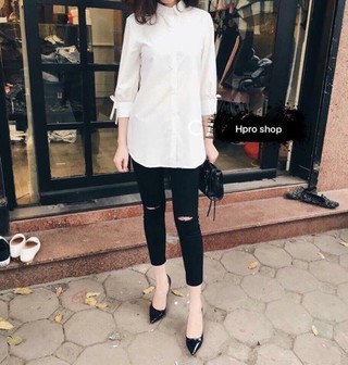 Áo sơ mi dáng dài Zara