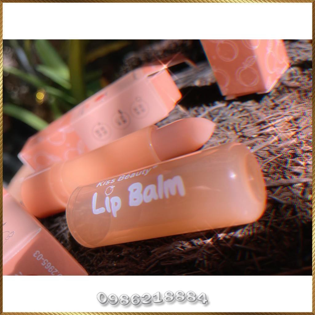 Son dưỡng môi Kiss Beauty Peach Lip Balm chiết xuất đào dưỡng ẩm chống khô KLB1 | BigBuy360 - bigbuy360.vn