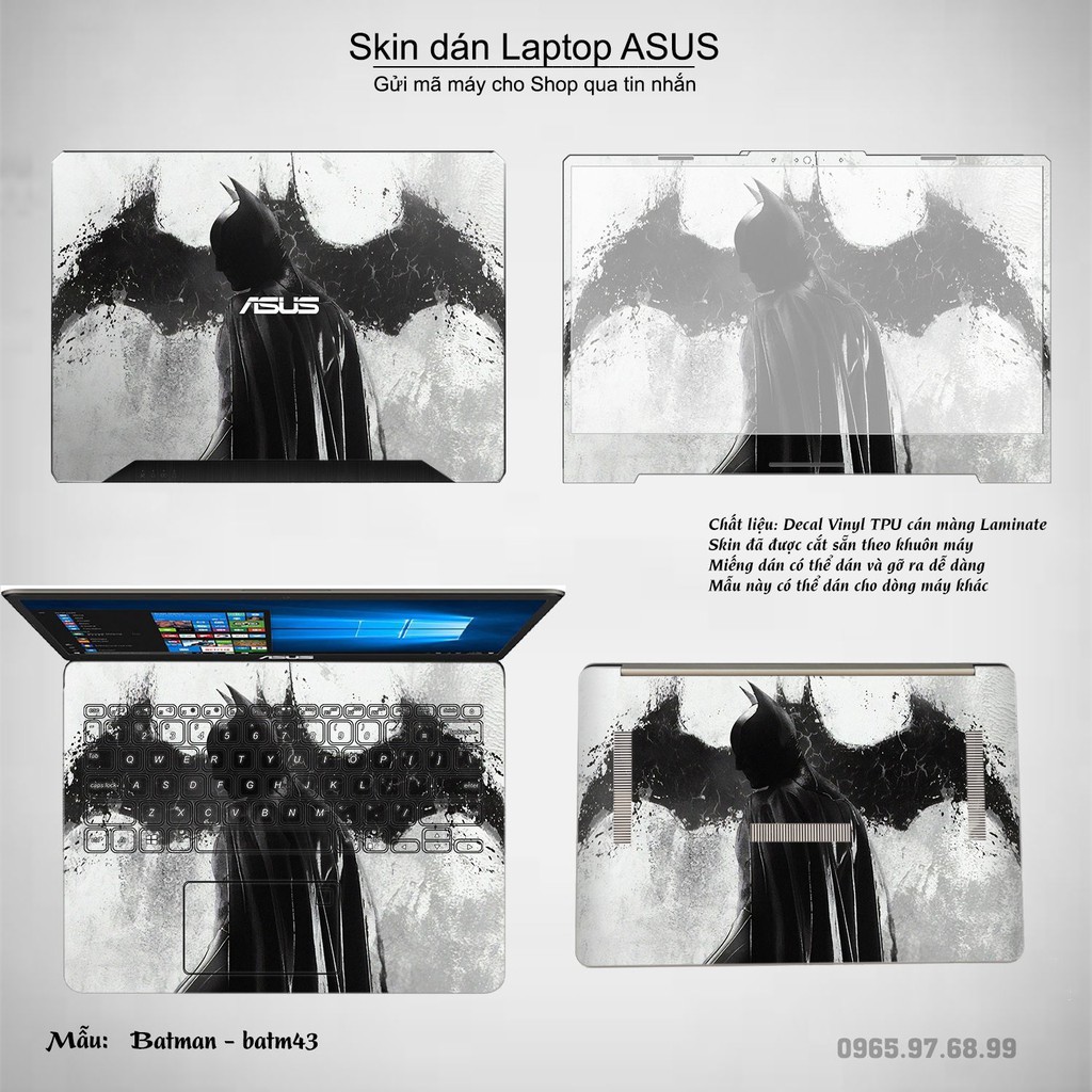 Skin dán Laptop Asus in hình Người dơin _nhiều mẫu 2 (inbox mã máy cho Shop)