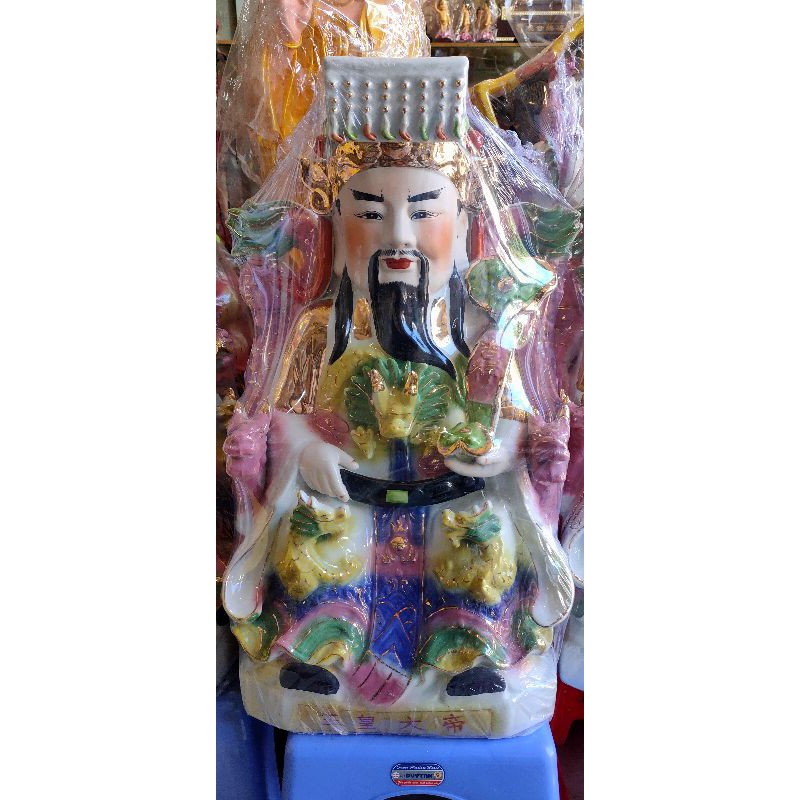 TÔN TƯỢNG NGỌC HOÀNG THƯỢNG ĐẾ VÀ VƯƠNG MẪU NƯƠNG NƯƠNG CAO 50 CM