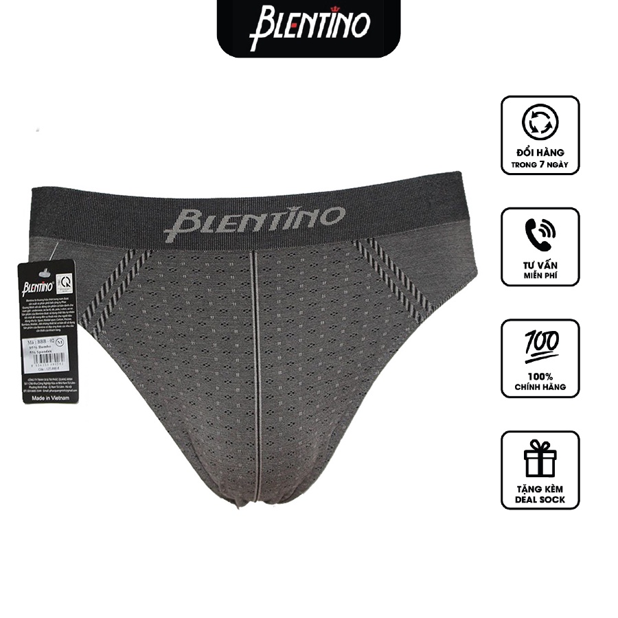 Quần Lót Tam Giác Nam Blentino BBB02 - Thấm Mồ Hôi Cực Nhanh, Kháng Khuẩn, Co Giãn, Không Dão Vải