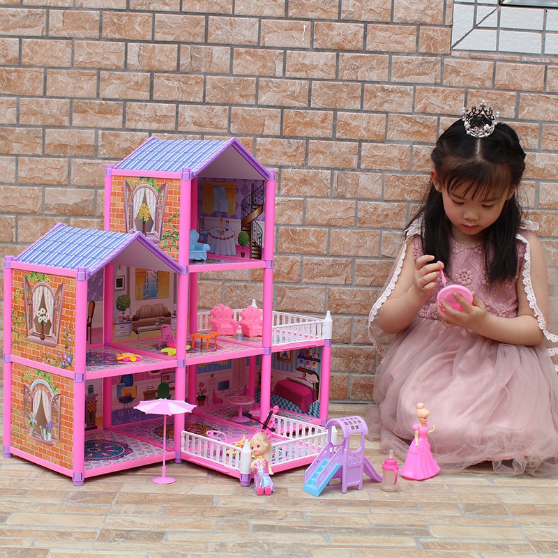 Đồ Chơi Ngôi Nhà Búp Bê Barbie Thiết Kế Dễ Thương Cho Bé