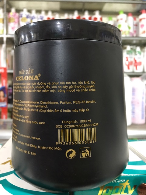 Hấp dầu Celona Collagen &amp; Keratin vẻ đẹp tự nhiên 1000ml