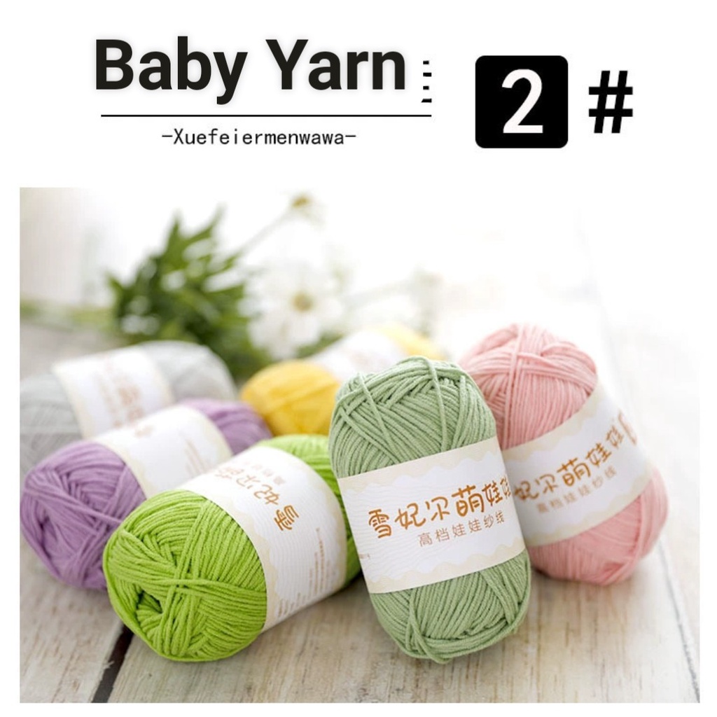 New  - Len móc sợi baby yarn số 2 - Móc Thú - Phụ Kiện Tóc siêu đẹp