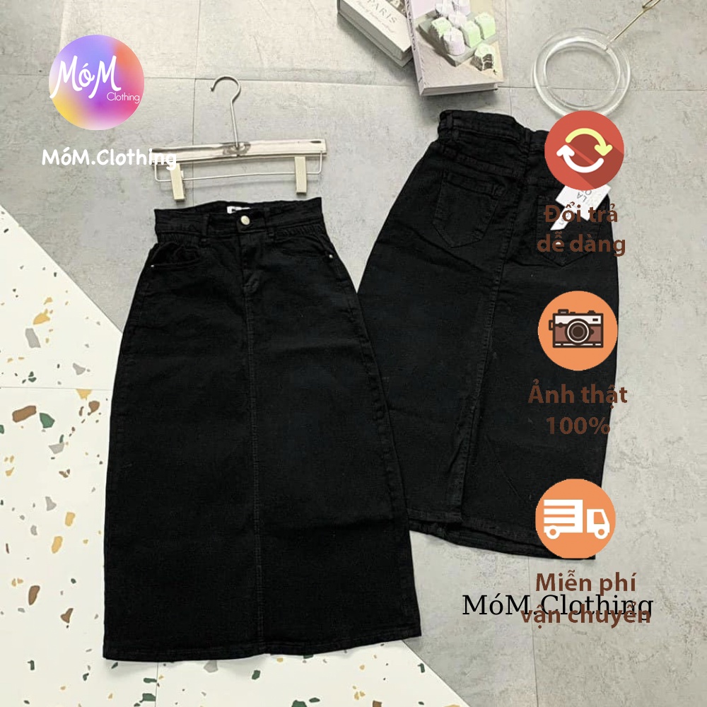 Chân váy jean dáng dài nữ tính ( có bán áo tách set)