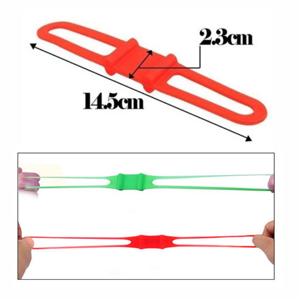 Dây buộc điện thoại bằng silicon co giãn gắn tay lái xe đạp tiện dụng