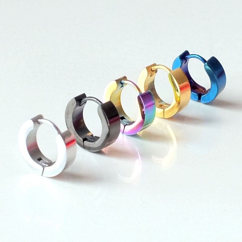 Khuyên Tai Thép Titan A330 Phong Cách Hàn Quốc Cho Nam Và Nữ