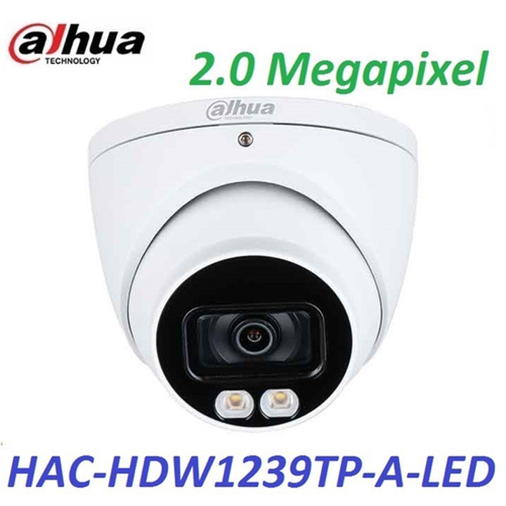Camera dome HDCVI 2MP FullColor tích hợp mic DAHUA DH-HAC-HDW1239TP-A-LED - chính hãng DSS Việt Nam