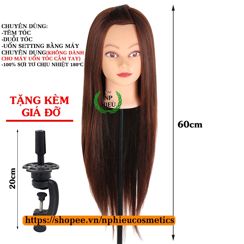 Đầu manocanh học làm tóc LC