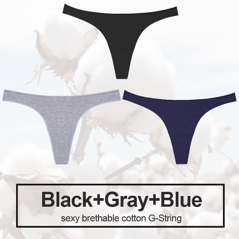 Bộ 3 Quần Lót Cotton Gợi Cảm Cho Nữ | BigBuy360 - bigbuy360.vn