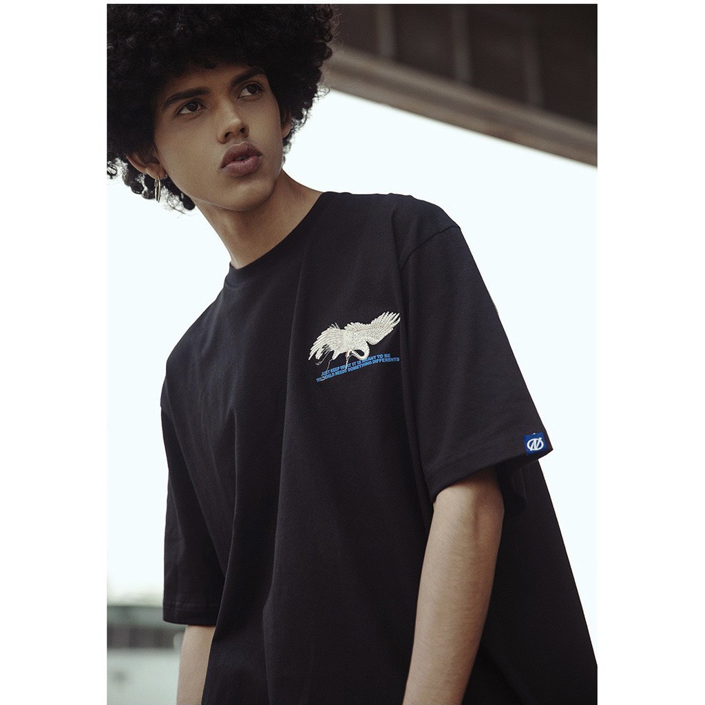 Áo Phông Tay Lỡ Unisex Hình Hạc - Hàng Loại 1, Hot Trend Phong Cách Trẻ Trung ,Chất Liệu Thun Cotton Dày Mịn Thoansg Mát