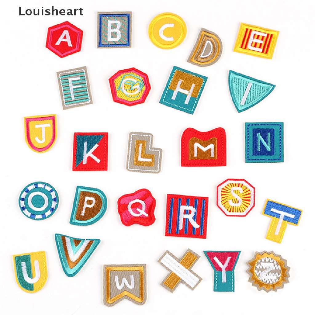 Set 26 Miếng Dán Ủi Quần Áo Hình Chữ Louisheart