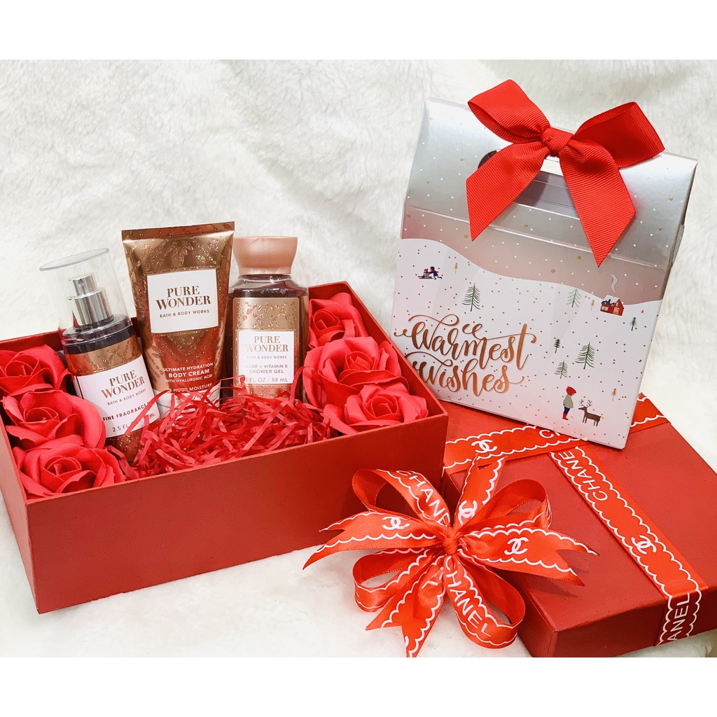 Bath & Body Works Pure Wonder Mini Gift Box Set Travel Size