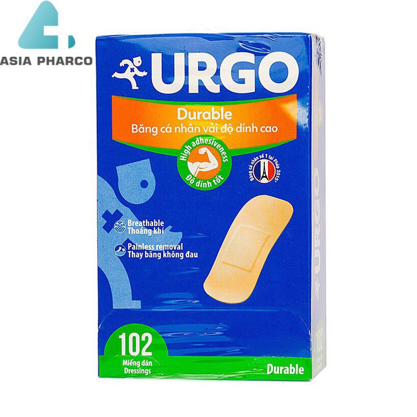 Băng Cá Nhân Tăng Cường Độ Dính Urgo Durable