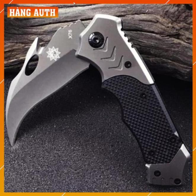 [FreeShip – hàng Auth] Dao Phượt Gấp Cao Cấp Chính Hãng karambit X76 - Dao Phượt Đa Năng Giá Rẻ Quân Đội