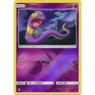 Thẻ bài Pokemon Ekans - 26/68 - Common Reverse Holo
