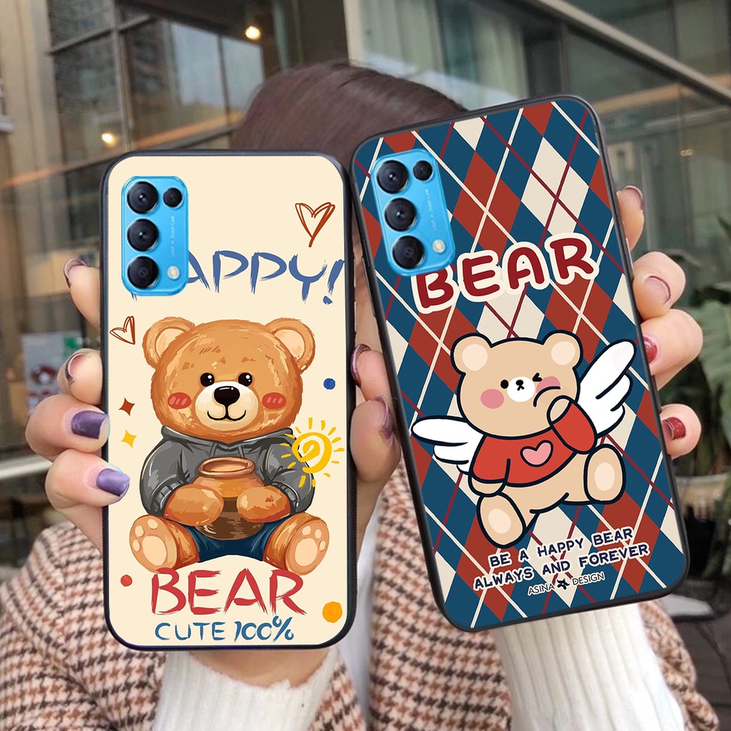 Ốp lưng Oppo Reno5 4G / Reno5 5G / Reno 5 in hình cute, mẫu chú gấu siêu đẹp- GIÁ RẺ
