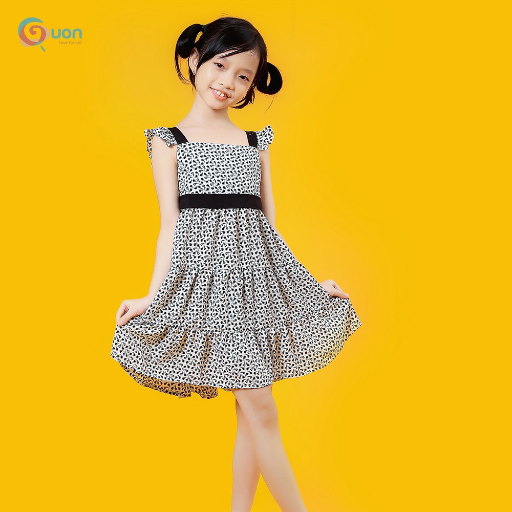 Váy bé gái từ 8-32kg vải lụa phối màu trẻ Tú My - GUON