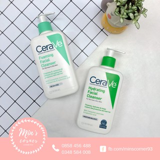 Sữa rửa mặt dịu nhẹ cerave foaming facial cleanser 355ml da dầu - da khô