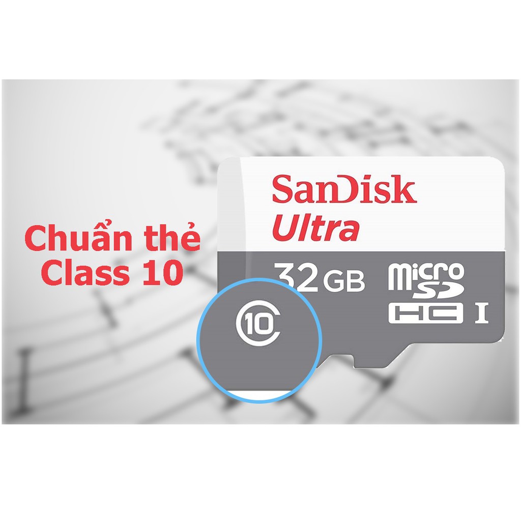 Thẻ nhớ MicroSDHC SanDisk Ultra 533X 32GB 80MB/s - Không Box (Bạc)