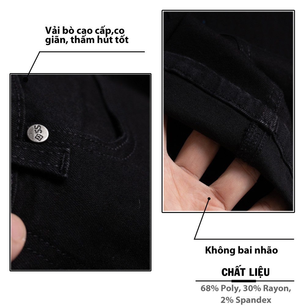 Quần Jean Nam 5S 3 Mẫu Cơ Bản, Phom Trẻ Trung, Ôm Vừa, Co Giãn Thoải Mái | BigBuy360 - bigbuy360.vn