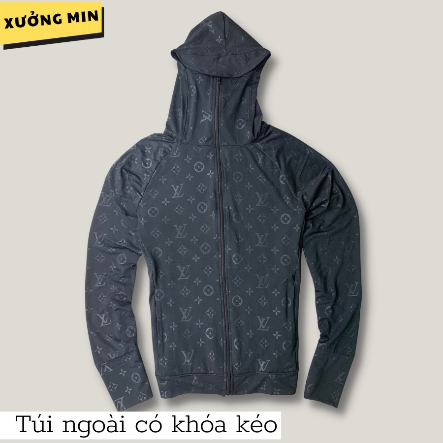 Áo chống nắng họa tiết LV 3D kéo cao thay khẩu trang Xưởng Min - M23 | BigBuy360 - bigbuy360.vn