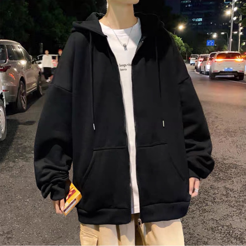 ❤️ GIÁ SỈ - LOẠI TỐT ❤️ Áo khoác nỉ hoodie trơn Unisex - Thun tay dài form rộng có mũ dáng suông nam nữ HOT - ĐỒ ẤM LẠNH