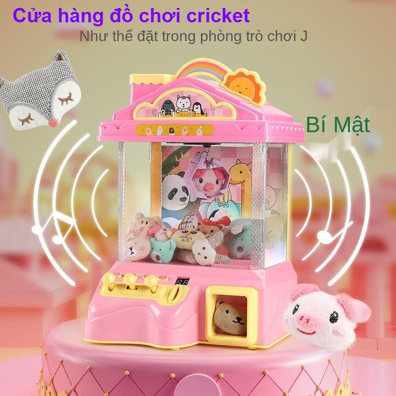 Máy chơi đồ vuốt trẻ em mini gia dụng nhỏ làm kẹo hoạt động bằng đồng xu quà tặng sinh nhật bé gái