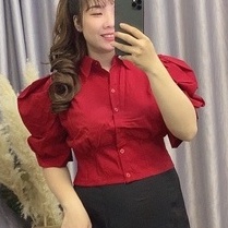 Áo sơ mi croptop Bigsize 55-90kg đi chơi, đi tiệc, đi làm mặc tết đều được