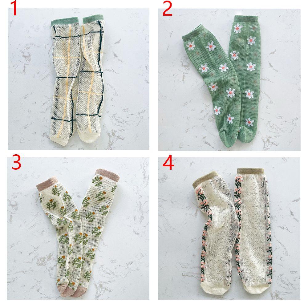 MELODG Vớ Cotton Phối Lưới Thoáng Khí Cho Bé Từ 1-12 Tuổi