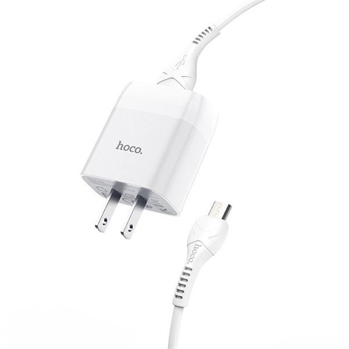 Bộ Cóc Sạc Nhanh Hoco C72 2.1A Cổng Micro Có Dây
