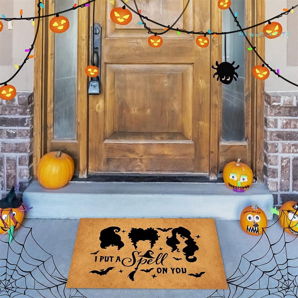 Thảm Chùi Chân Chống Trượt Chống Mài Mòn Chống Bụi In Họa Tiết Halloween