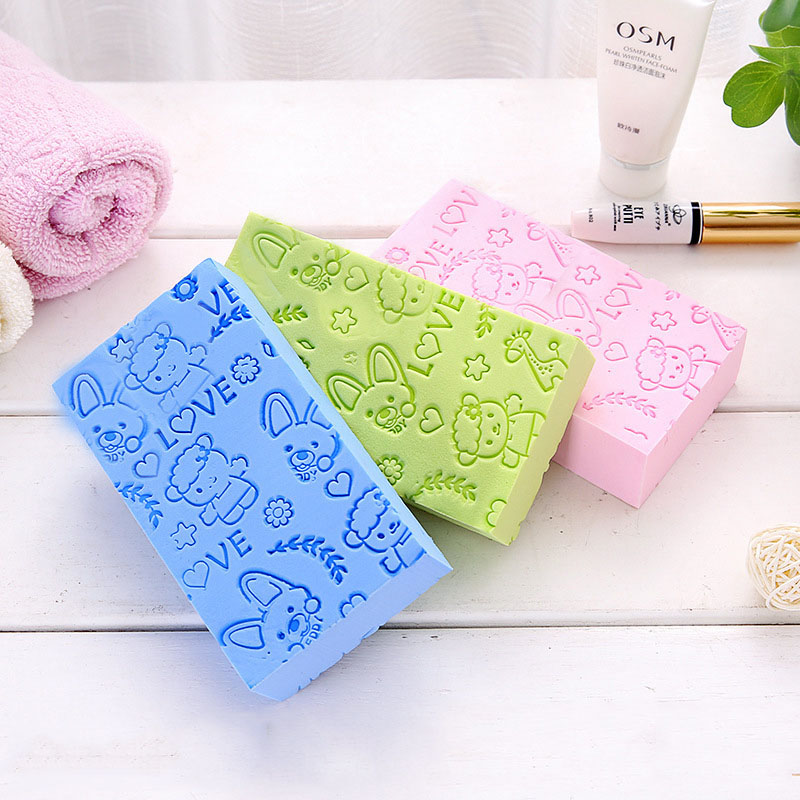 Lovely cartoon pattern bath sponge for adults and children