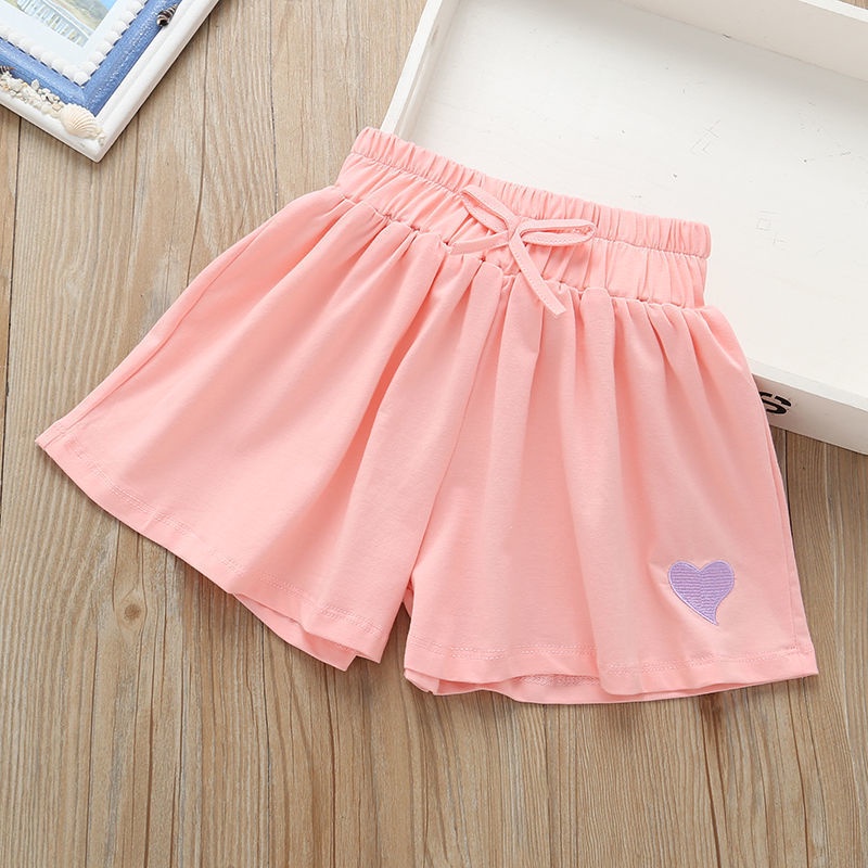 Quần Short Dáng Rộng Phong Cách Phương Tây Thời Trang Mùa Hè Phong Cách Hàn Quốc Mới Cho Bé Gái