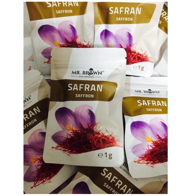 Nhuỵ hoa nghệ tây Saffron Mr. Brown Đức gói 1g, tốt cho sức khoẻ, đẹp da - Shop Viloet