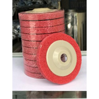 Nỉ đỏ đánh bóng inox 100mm