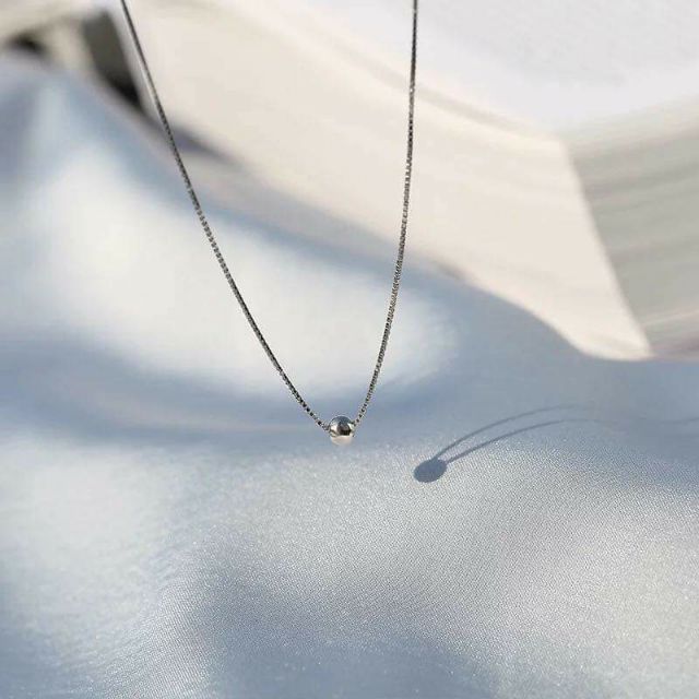 DÂY CHUYỀN CHOKER BI BẠC TỰ ĐIỀU CHỈNH