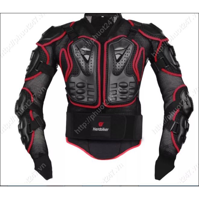 Áo giáp lưới Herobiker chuyên phượt cho xe máy, moto SIZE M thoáng mát