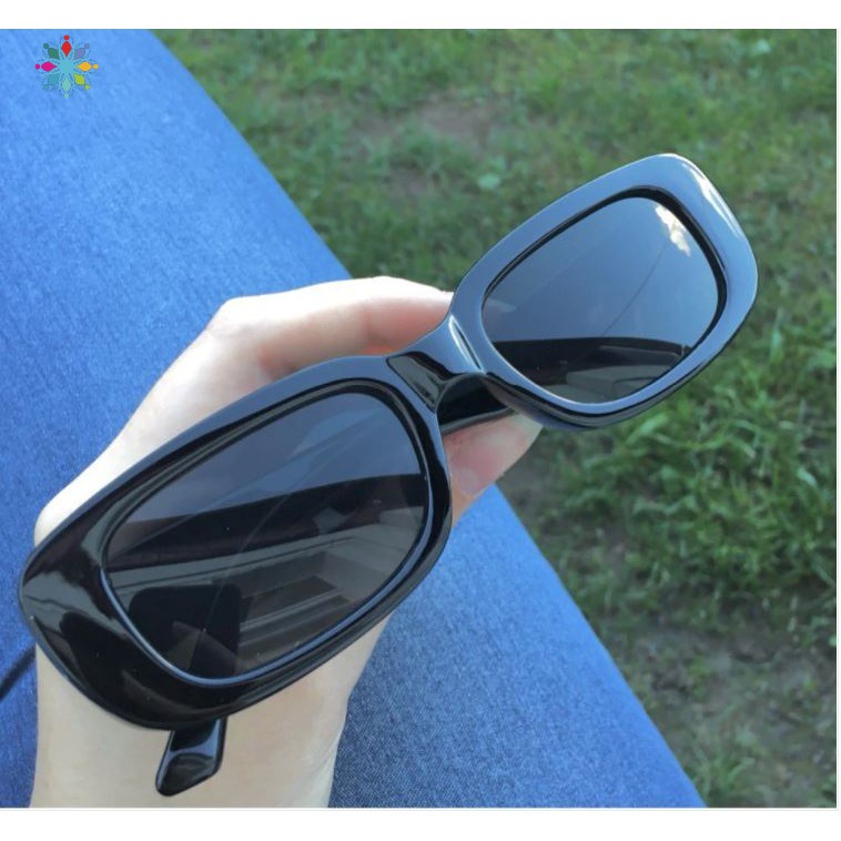 Kính mát chống tia UV gọng vuông phong cách Retro