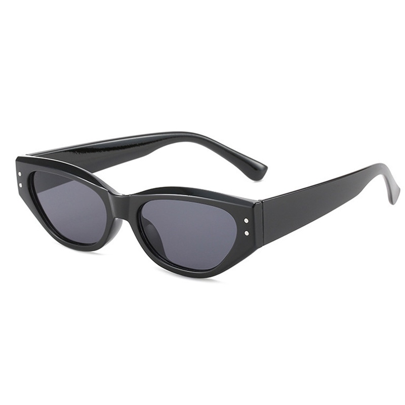 Kính mát mắt mèo Samjune chống tia UV400 thời trang màu đen cho nữ